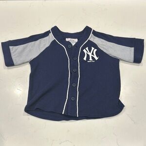 Kids Navy Baseball Shirt